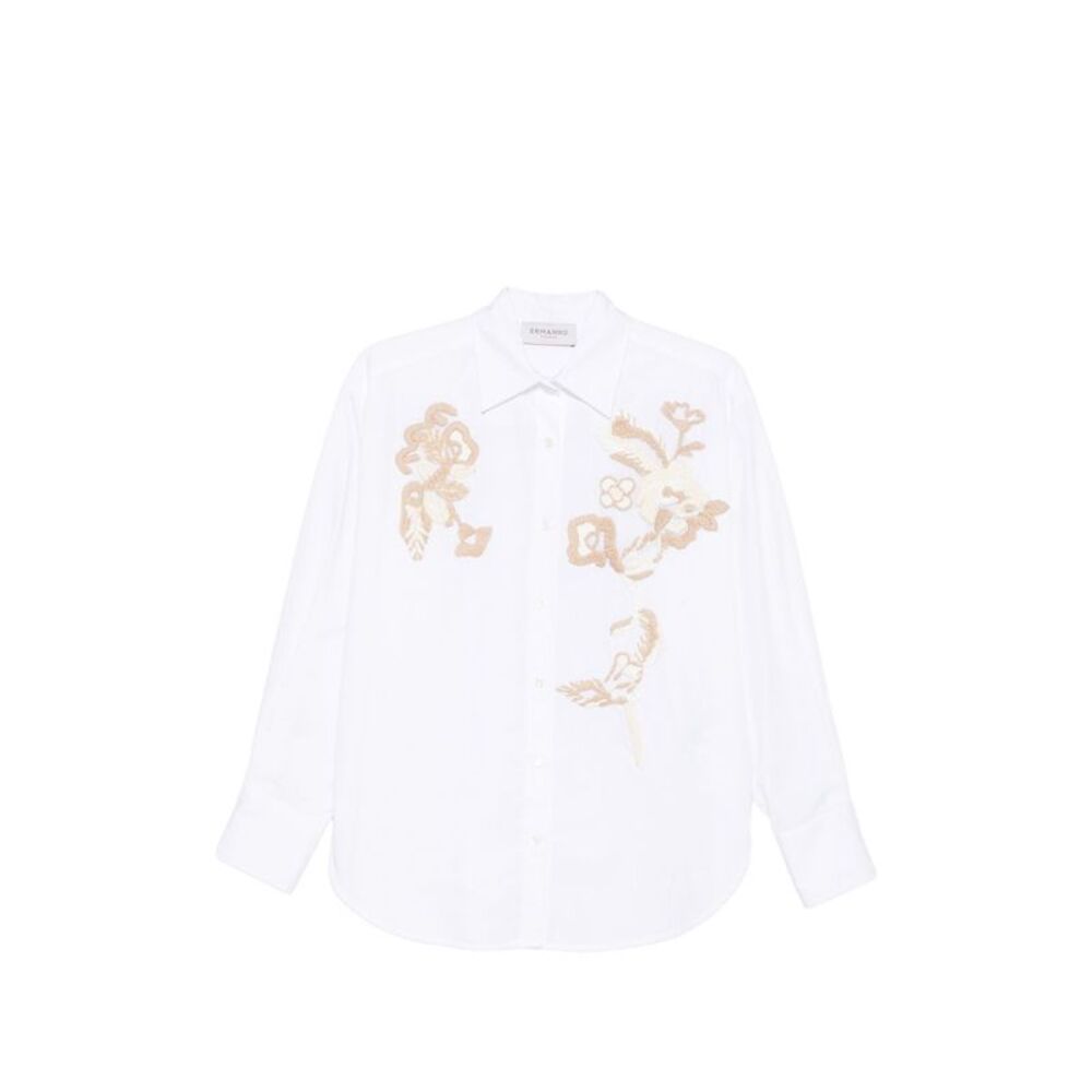 Ermanno Women Embroidered Cotton Shirt